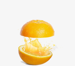 创意的橙汁素材