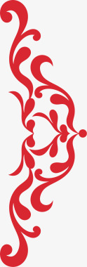 愚人节装饰素材欧式的红色边条图标矢量图图标