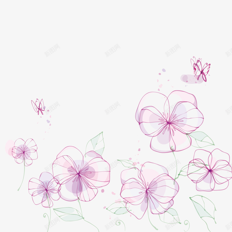 手绘紫色花瓣装饰png免抠素材_88icon https://88icon.com 卡通装饰 广告设计 手绘紫色花瓣 文艺清新风插画 海报设计 花瓣漂浮装饰