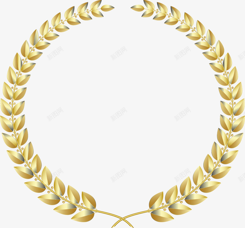 金色精美麦穗圆环png免抠素材_88icon https://88icon.com 圆环 精美 金色 麦穗