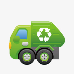 垃圾循环回收车素材