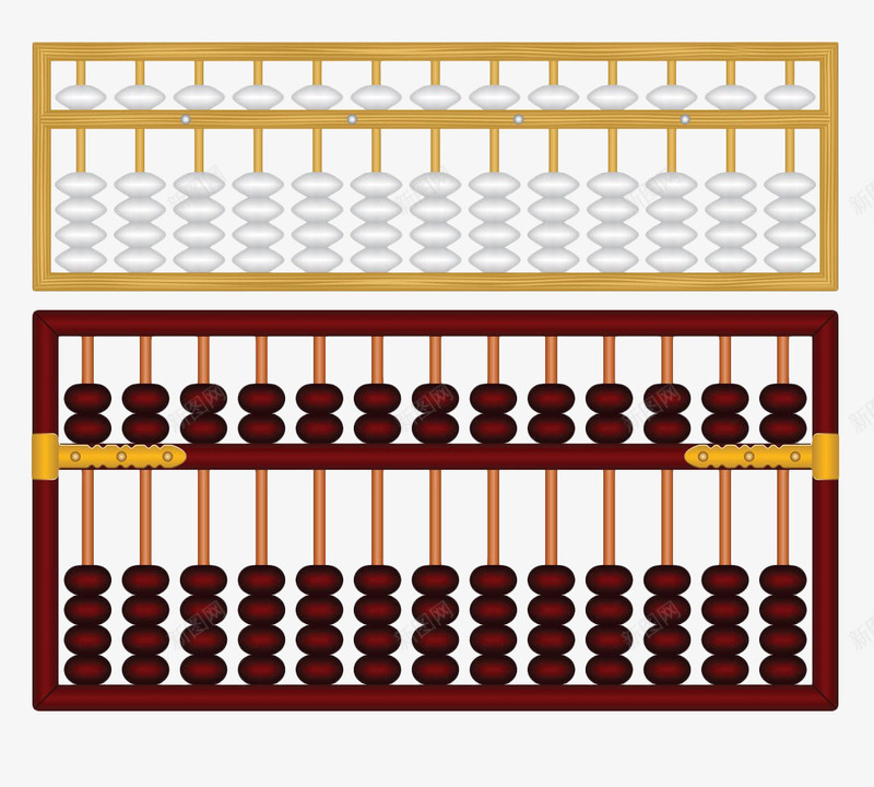 手绘中式算盘png免抠素材_88icon https://88icon.com 中国风 中式 手绘 珠子 珠心算 算珠 算盘