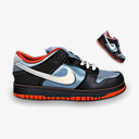 耐克扣篮黑色的蓝色的NikeDunkpng免抠素材_88icon https://88icon.com Black Blue Dunk Nike 扣篮 耐克 蓝色的 黑色的