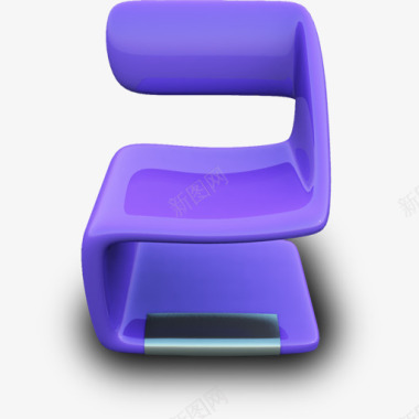 紫色的座位椅子ModernChairsicons图标图标