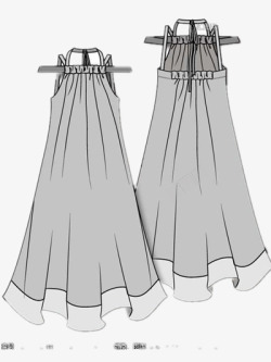 吊带裙子素材
