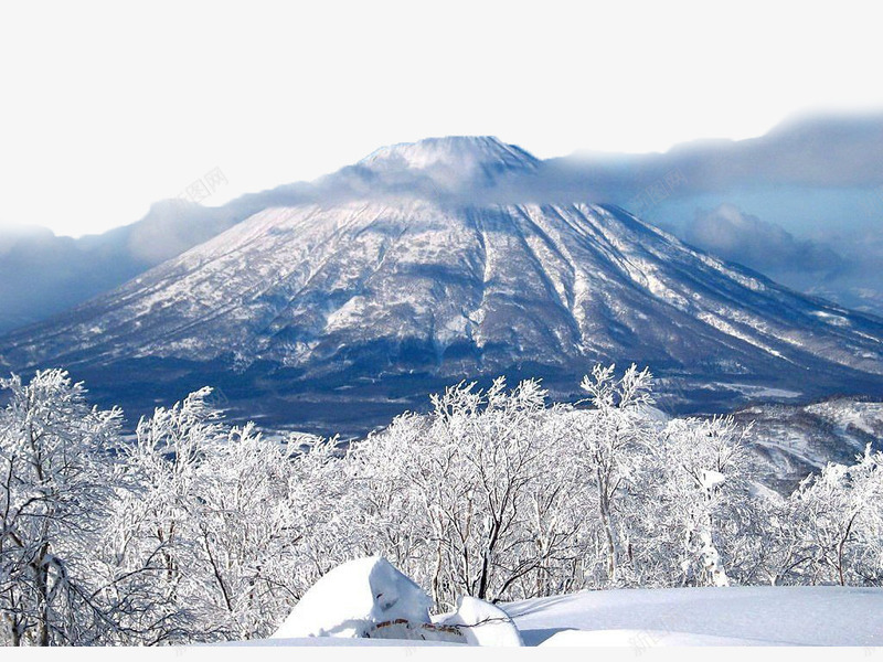 雪山美景png免抠素材_88icon https://88icon.com 冬季 山峰 摄影 林业 林地 树木 树林 森林 植物 白色 自然 雪山