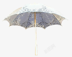 长柄蕾丝花纹雨伞素材