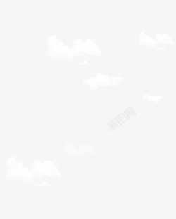 漂浮白云素材