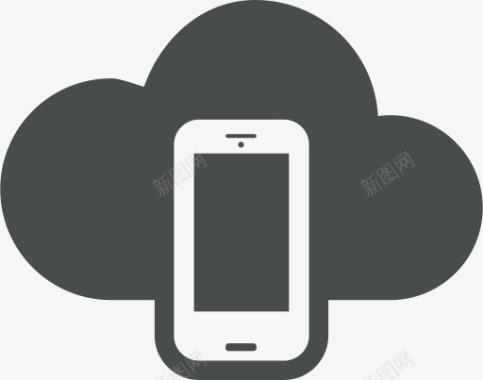 移动电源安卓云云计算装置移动电话智能手图标图标