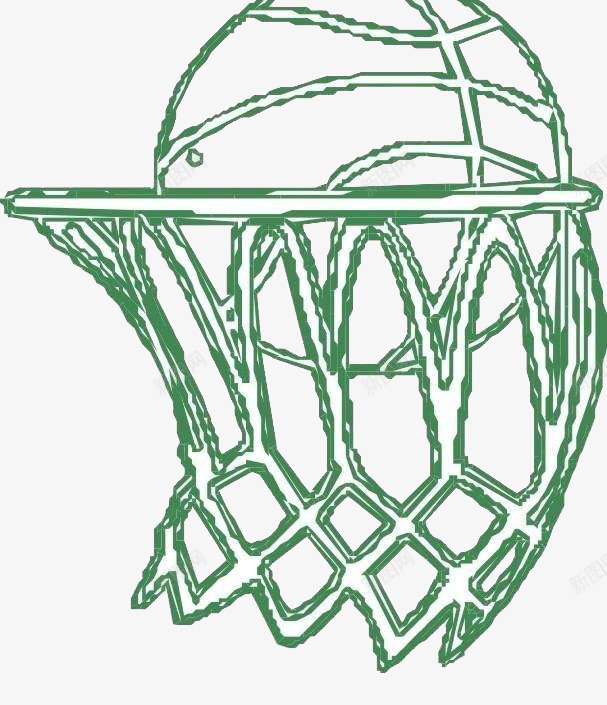手绘篮球和篮球框png免抠素材_88icon https://88icon.com 图案 手绘风格 简约风格 篮球 篮球手绘 篮球框 装饰