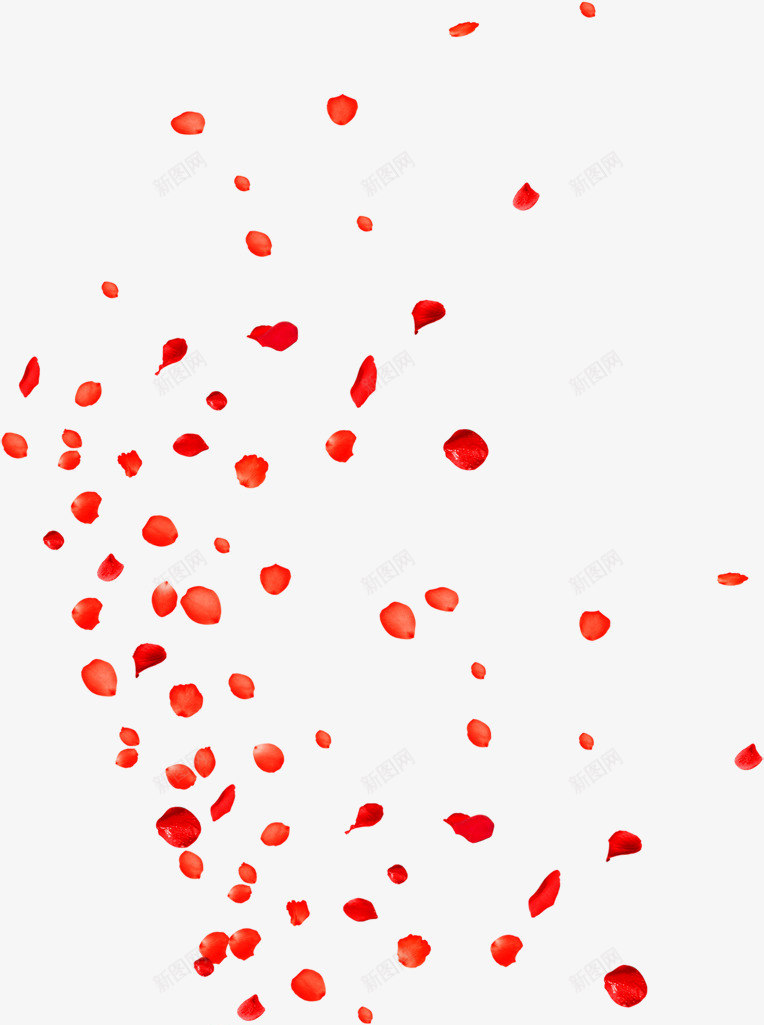 红色漂浮玫瑰花瓣png免抠素材_88icon https://88icon.com 漂浮 玫瑰 红色 花瓣