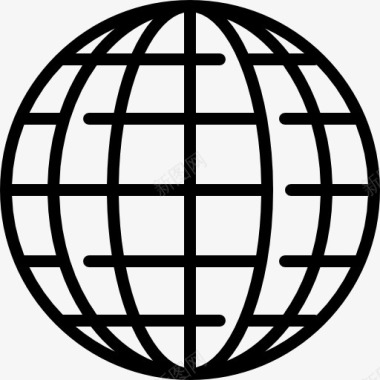 地理学全球图标图标