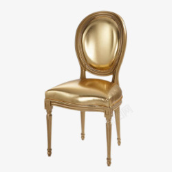 高贵金色椅子素材