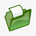 green绿色图标打开文件夹图标