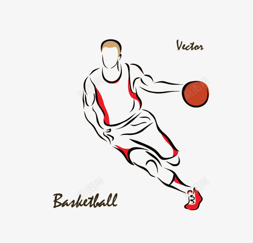 篮球运动员png免抠素材_88icon https://88icon.com 体育插画 篮球运动 篮球运动员
