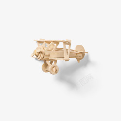 木质飞机模型早教玩具素材