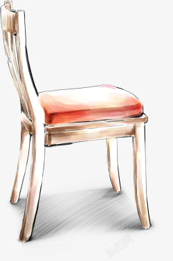 手绘室内装饰椅子素材