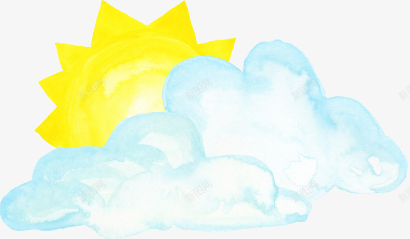 云朵里的太阳手绘图png免抠素材_88icon https://88icon.com 云朵 升起的 太阳 手绘图 水彩 漂浮 阳光