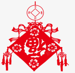 中国传统节日喜庆倒福挂件素材
