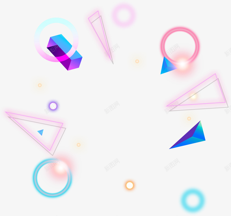 淘宝电商几何漂浮线条装饰png免抠素材_88icon https://88icon.com 几何装饰 效果 氛围 淘宝电商装饰 电商促销 装饰