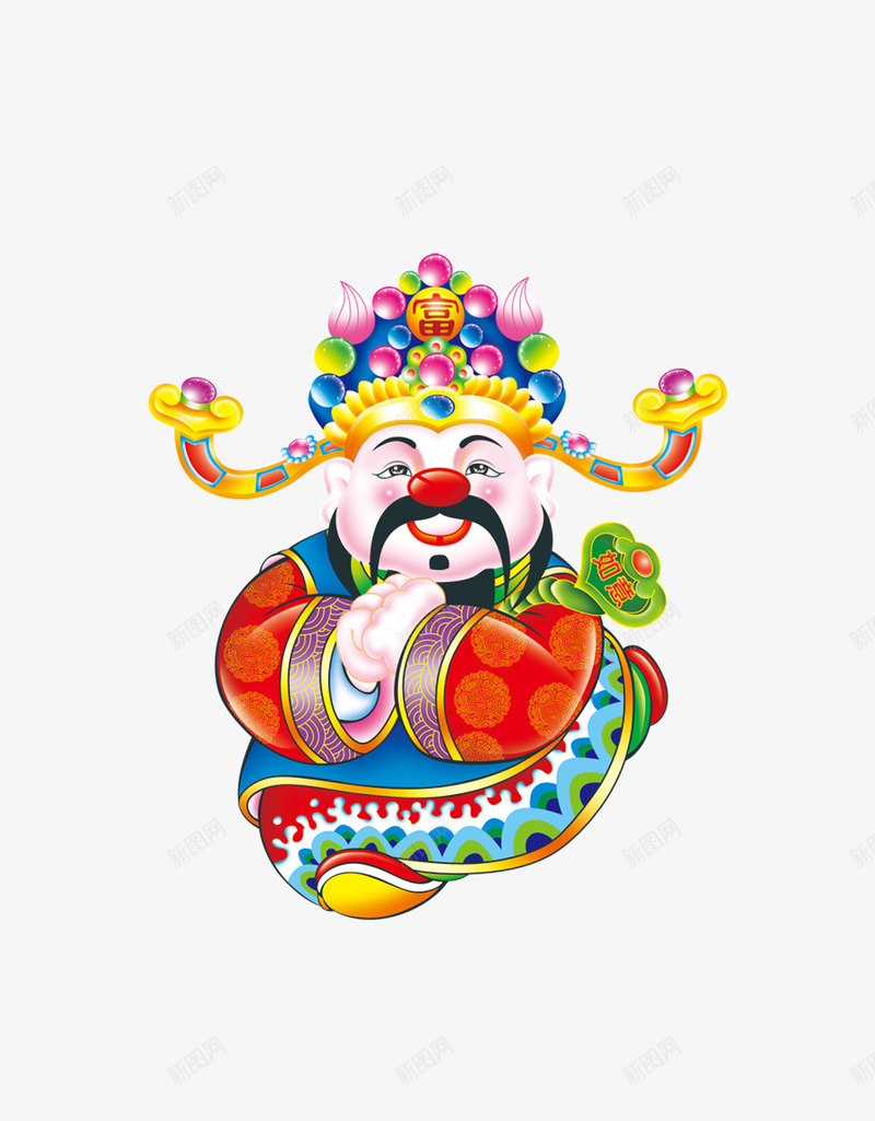 财神爷png免抠素材_88icon https://88icon.com 春节 神仙 财神 财神爷 门神