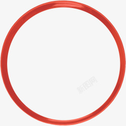 红色创意圆环素材