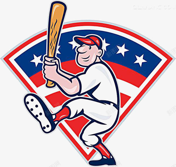 卡通棒球运动png免抠素材_88icon https://88icon.com 卡通棒球运动 卡通男人 星星 星星素材 棒球棒