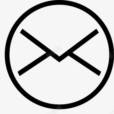 圈电子邮件信封邮件消息概述发送图标图标