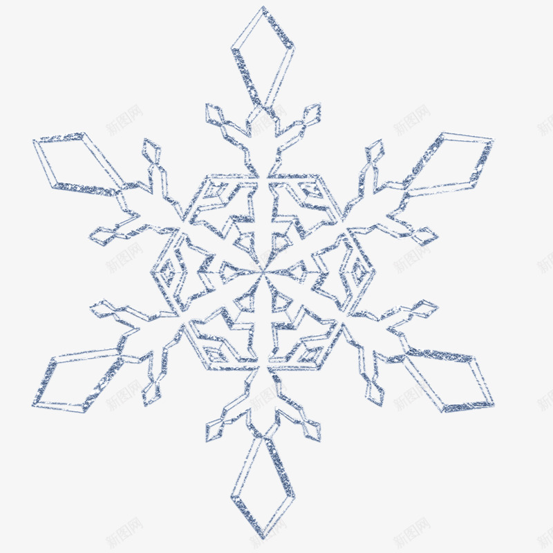 卡通手绘雪花装饰png免抠素材_88icon https://88icon.com 圣诞节 绘画雪花 节日装饰 速写