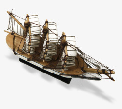 木质帆船模型素材