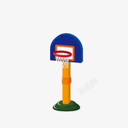 手绘篮板篮球框素材