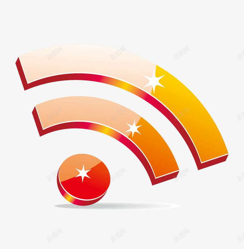 无线信号png免抠素材_88icon https://88icon.com 信号 无线 立体 网格