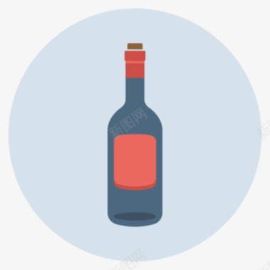 平面图标酒瓶喝空酒平面标设置1图标图标