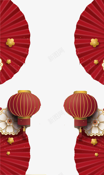 中国风红色春节背景图psd免抠素材_88icon https://88icon.com 中国风 中国风红色春节背景图 喜庆 折扇 春节 灯笼 红色 背景图