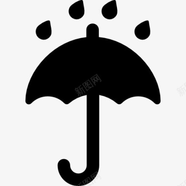 冬季的雨伞伞图标图标