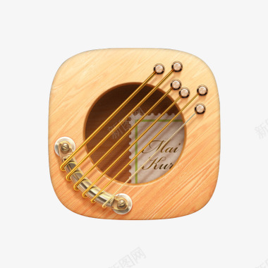 琴弦木质古典音乐图标图标