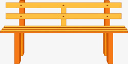 公园条椅木质长椅高清图片
