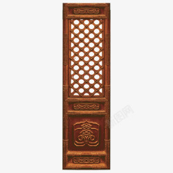 中国古代复古漆门素材