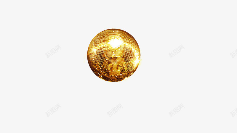 黄金色小球png免抠素材_88icon https://88icon.com 漂浮物 球体 装饰 闪光素材 黄色