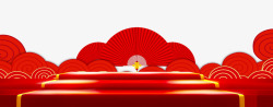 中国红春节海报素材