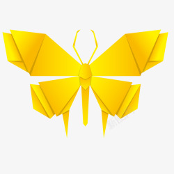 创意折纸彩色动物蝴蝶矢量图素材