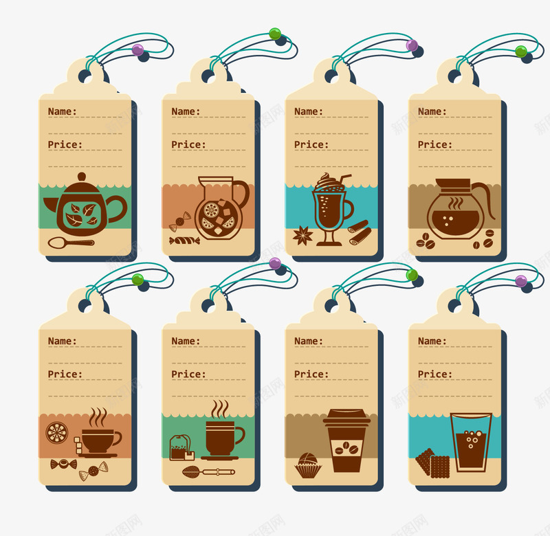 咖啡厅可爱复古价格吊牌png免抠素材_88icon https://88icon.com 咖啡厅 复古 折扣 标签