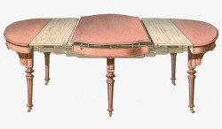 复古粉色桌子素材
