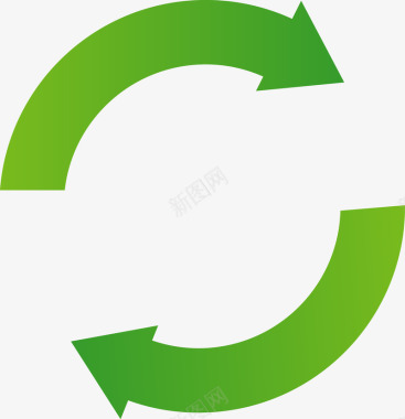 环保城市建设循环使用绿色图标图标
