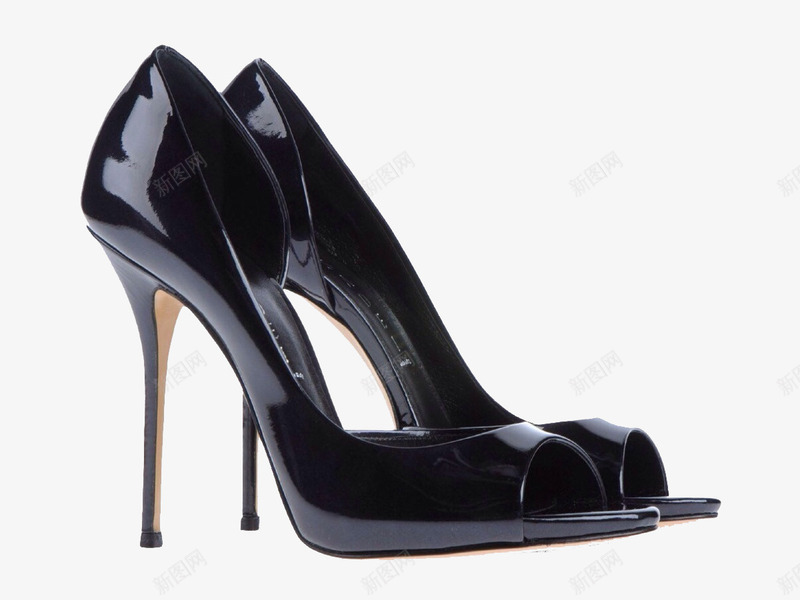 黑色女士夜店鞋子png免抠素材_88icon https://88icon.com 产品实物 夜店 黑色的鞋