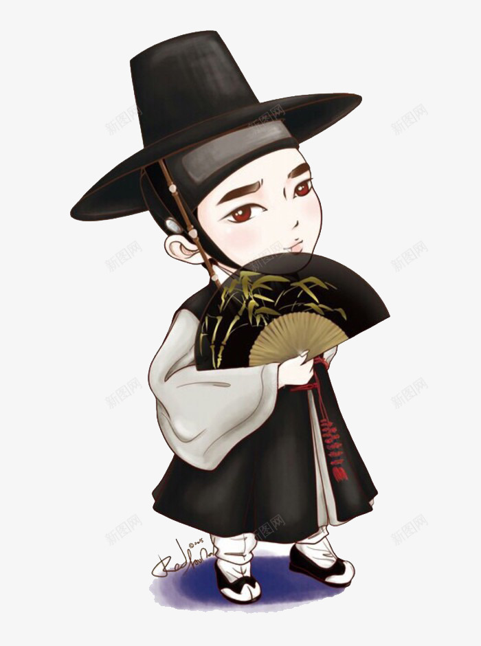 韩国书生png免抠素材_88icon https://88icon.com 卡通 古典人物 彩色 装扮