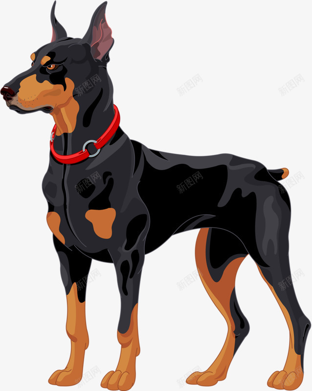 猎犬png免抠素材_88icon https://88icon.com 军犬 狗 猎犬 警犬 黑狗