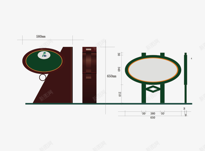 公园导视牌png免抠素材_88icon https://88icon.com 公园 圆形 导视牌 草坪导视牌