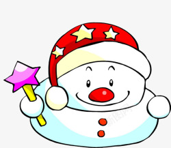 圣诞节卡通小雪人素材