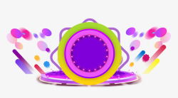 紫色圆盘圆点素材